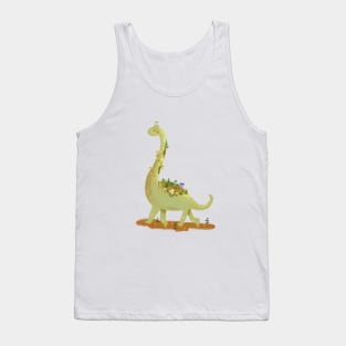 Flower Dino Tank Top